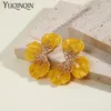 Boucles d'oreilles Stud Fashion Summer Orange Ored Oreing For Women Quality Ins Ins Trendy Big Flower Girls Korean Oree Oree Stbs Bijoux Party