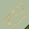 Bedelarmband ketting ketting hanger ontwerper g luxe sieraden Bijoux in elkaar grijpende Cubaanse tijgerhoofd klassieke nieuwe mode hoogwaardige damesheren gratis verzending