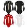 Stage Wear Mens Mesh Long Sleeve Latin Leotard Ballroom Costume Modern Dance Shirts Bodysuit Rumba Samba Competition Clothing