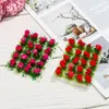 Decorative Figurines Micro Landscape DIY Accessories Fairy Garden Scene Model Sand Table Layout Static Grass Tufts Miniature Flower Cluster