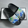 Sapato de praia de slides floral de slides floral para homens para homens, sola sola deslizantes de couro de verão Tigre Tiger Sunny Tazz Slipper Loafer Walk Sandale