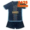 2024 25 Philadelphia Union Kids Kit voetbalshirts Glesnes Uhre Carranza Bedoya Gazdag Lowe Home Blue Child Suit voetbalhirtuniformen