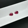 느슨한 다이아몬드 Meisidian 손 만들기 6x8mm 1.2 캐럿 드롭 모양 보석 실험실 생성 자란 루비