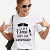 女性のためのTシャツ私は看護師です。