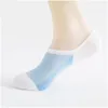 Chaussettes pour hommes 1 paire Mesh d'été Breftable Breft for Men Stripe Stripe Non Slip SILE MENS MENKLE BATEAU INVISIBLE C19042101 Drop livraison appare DHPDL