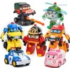 6pcsset Robocar Poli Korea Oyuncaklar Dönüşüm Robot Poli Amber Roy Araba Modeli Anime Action Figür Bebek Oyuncakları Çocuklar İçin Hediye X055034778