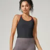 Aktive Hemden lo Sport Yoga BH integrierte cup -förmige resistente Weste mit Brustkissen Frauen Fitness -Logo Top Mujer