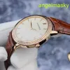 Unisexe AP Wrist Watch Classic Series 15163or Scale 18K Rose Gold Manual Mécanique Business Male Watch 38 mm