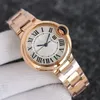 Relógios femininos Strap Gold Woman Luxo de alta qualidade Luxo 36mm relógio de aço inoxidável Balloom 33 36 tamanhos de 42 mm Mecanos relógios de designer de estilo clássico