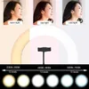 Illuminazione continua 162633 cm Luce selfie a LED con supporto per telefono cellulare Riempimento a LED Light Photography Ring Light Adauble per tiktok Video Film Onsite L