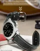 Banda de couro de couro de alta qualidade marrom marrom real calfskin watch band 18-26mm com sólido relógio de fivela de borboleta automática 240408