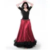 Performance de la scène de la taurelle espagnole Performance Performance Jupe de flamenco pour femmes Flom Floral plus taille plus taille de balle