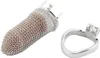 Rostfritt stål GASE Male Chastity Cage Metal Chastity Locks Bekväm mjuk kukbur Lätt att bära mäns jungfrulighetslås - xl burlängd 4 '' J19555 55mm