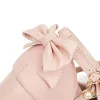 Sandały japońskie lolita Mary Janes buty księżniczka różowy pasek kostki Bowtie Strawberry Ruffles Wedding Cosplay Mundur Pumps Plus Size 48