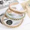 Hair Rubbers Bands Awaytr Gold Chains Bands Hairs Femme Hair Hoop Colombage massif Bande de coiffure Fashion Elastique Bande de tête Accessoires de cheveux Ornement Y240417