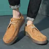 Chaussures décontractées tendance hommes baskets en cuir de la mode