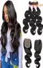 28 30inch Brazilian Body Wave Human Hair Bundles With Closure 4x4 Lace Closure With Bundles Brazilian Hair Weave Gagaqueen8125623