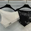 Designer Croptop tops femininos lantejoulas com um ombro sexy tampas de tanques sem mangas