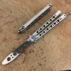 Theone Butterfly Trainer Knife Mirror Polished 440C Blade BM40 BM42 BM43 BM47 Channel Steel Handle EDC Jilt Free-Swinging Knives