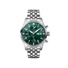 Relógios de pulso masculino de luxo comercial Casual Relógio mecânico automático Pilotos multifuncionais Bracelete de aço inoxidável Blue Green Big relógios