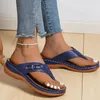 Slippers Dames Wedge Flop Flops zomer Casual Rome Stijl Non-Slip Open Toe Teen Ladies Slides Shoes Outdoor Beach For Women