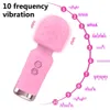 10 lägen kraftfull vibration mini vibrator USB laddning handhållen kroppsmassager klitoris gspot vibratorer sex leksak kvinnor av wand 240412