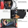 Portador de cães Faça a capa do assento do carro View Mesh Pet Carrier Hammock Protetor de segurança Carro traseiro do banco traseiro com zíper e bolso para viagem L49