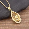 Pendant Necklaces AIBEF Animal Monkey Necklace For Women Men Copper Zircon Gold Color Long Sweater Jewelry Accessories Wholesale