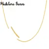 Correntes Madalena Sarara Au750 Pure 18k Yellow Gold Chain Chain Colar Women 18 "2,34g