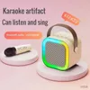 Przenośne głośniki K12 Bluetooth głośnik karaoke maszyna z 2 mikrofonami RGB Oświetlenie otoczenia Śpiewak Wsparcie dla dzieci Wsparcie dla dzieci