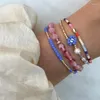 Strand Elegante braccialetto di perle di pietra naturale irregolare per donne gioielli fatti a mano bohémien coppia di amicizia fortunata