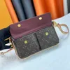 Designerka torba bagietki torba na ramię luksusowa klapka torba damska męskie worki sprzęgła vintage stare kwiaty crossbody torebka skórzane torebki mody portfele mody