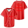 Herren -T -Shirts Drop Ship Custom Design Baseball Trikot Tops Kurzarm DIY für