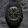 Watch 2023 Bioceramic Mission Planet Moon Quarz zu Mercury 42mm Vollfunktion Chronograph Luxus Männer Paare Joinmazierscheine Moonshine Gold Moon Watch