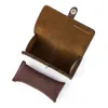 CONTACTS FAMILY Watch Roll Travel Case Portable Vintage Cow Leather Display Watch Storage Box with Slid in Out Watch Organizers 240416