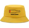 Szerokie brzegowe czapki potrzebują piwa harajuku hip hop wiadra kapelusz mody zabawny rybołówstwo mężczyzn kobiety Sun Shade Casual Outdoor Fisherman1458537