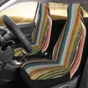 Car Seat Covers Serape Stripe Rust And Blue Universal Cover Auto Interior Women Fabric Styling