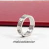 High End Designer jewelry rings for womens Carter Three Diamond Ring Wind Eternal Ring Titanium Steel Couple Ring Jewelry Girl Original 1:1 With Real Logo