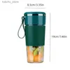 Juicers Portable Juicer USB RECHARGEABLE Wireless Mini Smoothie Blender Mixer Fruit Juice Maker Electric Juicer Machine Food Glass Cup Y240418