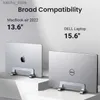 Andere Computerkomponenten vertikaler Laptop -Standhalter für MacBook Air Pro Aluminium Faltbarer Notebook Stand Laptop Support MacBook Pro Tablet Stand Y240418