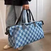 Totes Abendbeutel Leinwand Plaid Reisetasche tragbare Kapazität Faltbares Kurzstreckengepäck Speicher H240417