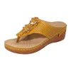 Sandalen 2024 Designer Luxury Buckle Fashion Schuhe Ladies Sommer Vintage Wedge Beach Pantoffeln mit Zehenplattform Zapatos Para Mujeres