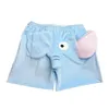 Vêtements de nuit pour hommes shorts de pyjama salon élastique caricature de la taille élastique Belle éléphant d'été adultes sommeil sceau de nuit