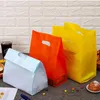 Storage Bags Frosted Thickened Tote Bag Disposable Takeaway Packaging Food Plastic Baking Cake Bakery Dessert 10/20/50pcs Wholesale