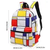 Rucksack Tinyat Buntes quadratischer Frauen-Rucksäcke Teenage Girls'students 'Schoolbag Multipocket Travel