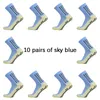 10 pairslot men womens footbool socks cotton square spied silicone cup cup anti slip slip sport sports sports rucby socks tennis socks 240418