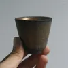 Te Cups Ceramic Retro Kiln Changing Master Cup Creative Goar Pottery Office Teacup Handmade vattenmugg Hem Drinkware
