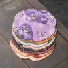 Te servetter imitation xiangyun garn rund torr hällmatta kinesisk zen dubbelsidig isolerad vintage bordsduk trasa handduk