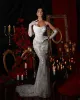 2024 Abiti da sposa sirena Appliques Sexy Sweetheart Appliques abiti da sposa in pizzo