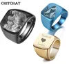 JewelryCustomized Personalized Customized Engrave Name Ring Stainless Steel Mens Signet Family Po Male Engagement2615449